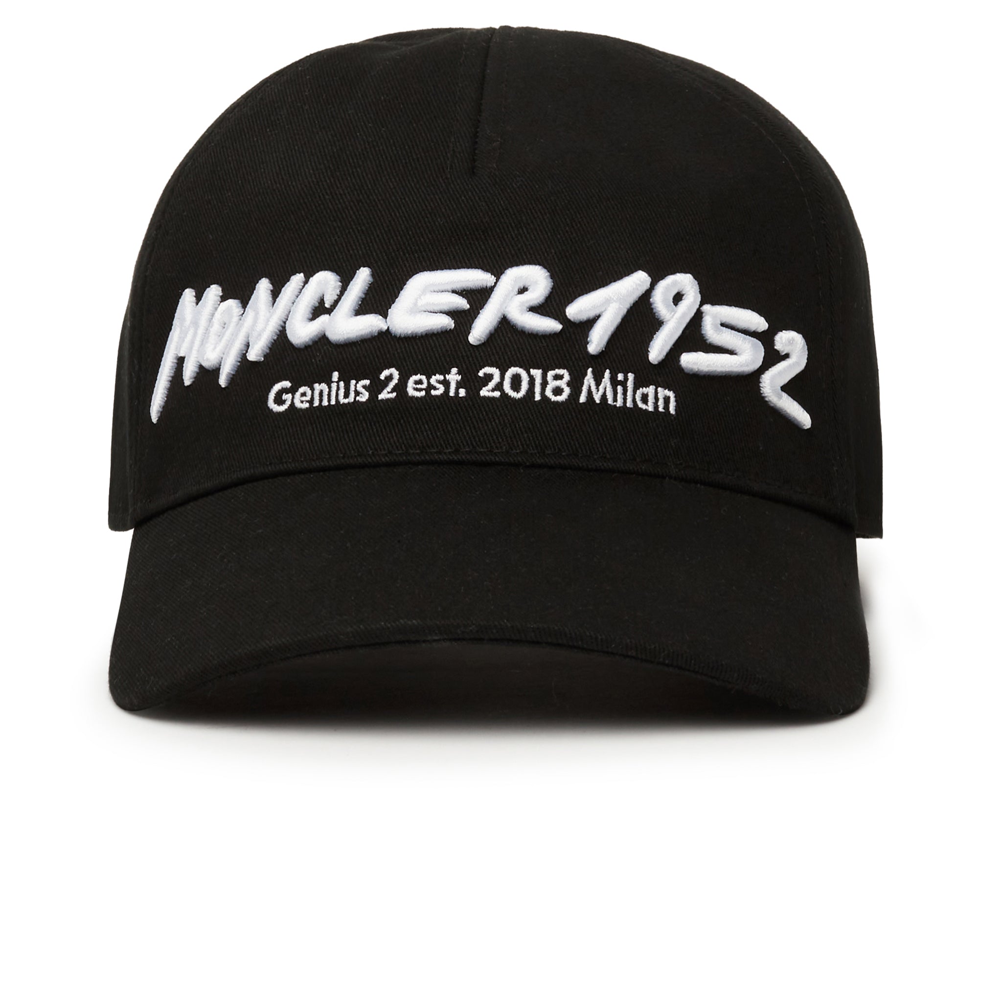 Image of Moncler Genius 2 Moncler 1952 Embroidered Black White Cap